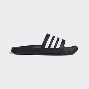 Adidas Black and White Slide Sandals - Men's Comfortable Pool Slides